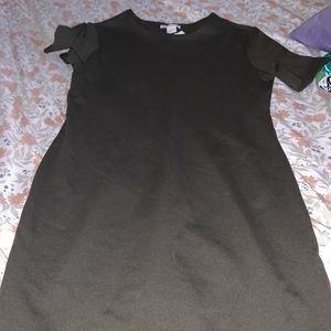 Olive green shirt dress